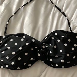 Mossimo polka dot bikini top